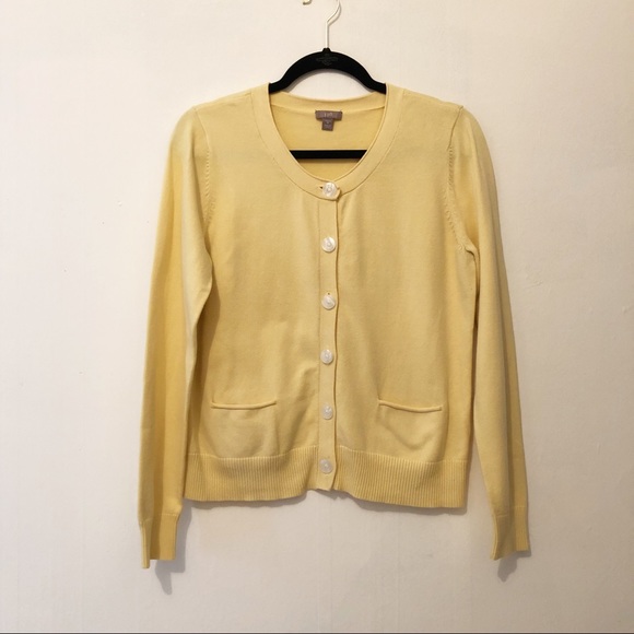 J. Jill Sweaters - J. Jill | yellow button down sweater